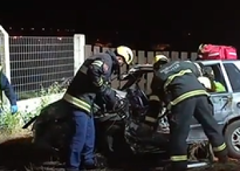 Grave acidente na SC-410 deixa uma pessoa ferida próximo a São João Batista