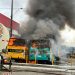 Incêndio destrói cinco ônibus escolares em São João Batista