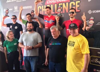 Prova de ciclismo Chaoyang Challenge Mountain Bike reúne mais de 700 ciclistas em Nova Trento