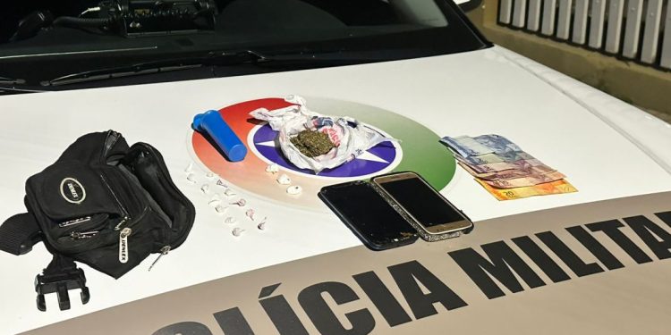 PM prende suspeito por tráfico de drogas no Timbezinho