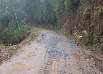 Após deslizamento de terra, estrada da localidade de Oito Casas está interditada para caminhões