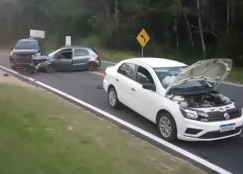 Colisão deixa feridos, após acidente em Nova Trento