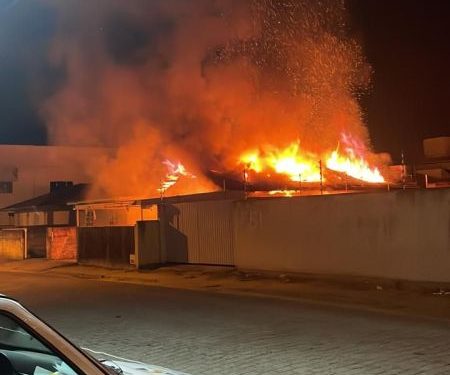 Homem foi preso após incêndio criminoso em Tijucas