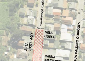 Trecho da rua Atanázio Joaquim dos Santos terá trânsito de veículos bloqueado neste domingo