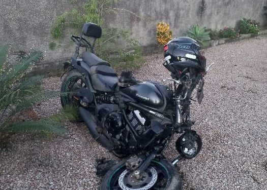 Motociclista fica em estado grave em acidente na SC-410, em Tijucas
