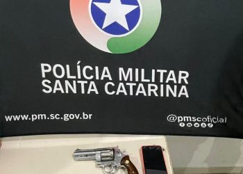Policia Militar cumpre mandado de prisão e encontra arma