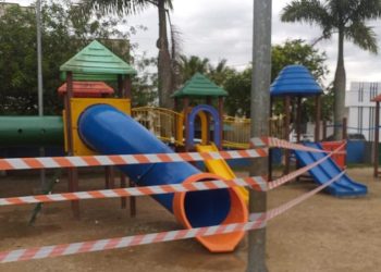 Prefeitura de São João Batista interdita parte do Parquinho da Praça Capitão Amorim