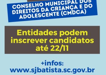 Entidades podem indicar candidatos para eleição do CMDCA até quarta-feira