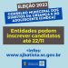 Entidades podem indicar candidatos para eleição do CMDCA até quarta-feira