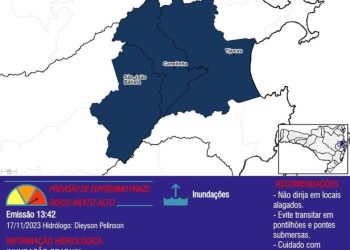 São João Batista, Canelinha e Tijucas têm alerta para indunação gradual