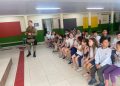 Policia Militar de São João Batista faz palestras sobre segurança publica em escola