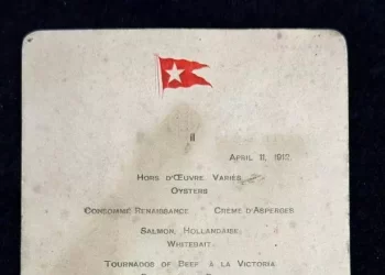 Leilão do Cardápio da Primeira Classe do Titanic Arrecada Mais de R$ 500 Mil