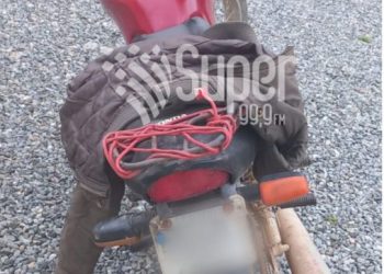 Moto furtada há 10 anos é recuperada após acidente em Major Gercino