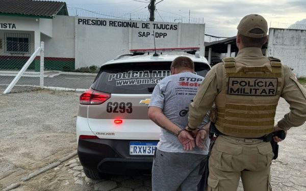 Polícia Militar de São João Batista cumpre mandado de prisão no bairro Fernandes