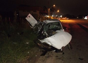 Colisão entre dois carros deixa homem ferido em Canelinha