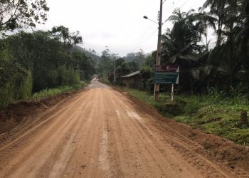 Trânsito na estrada geral do São Valentim é interditado para pavimentação às terças, quartas e quintas-feiras