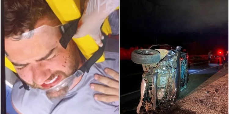 Cantor Zé Neto sofre acidente