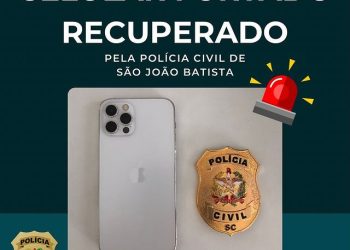 Polícia Civil recupera celular furtado na Praia do Rosa