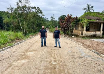 Concluída a obra de drenagem e pavimentação na localidade de São Valentim , em Nova Trento