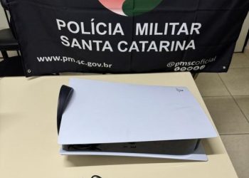 Policia Militar de São João Batista recupera Playstation 5 furtado de residência no Centro