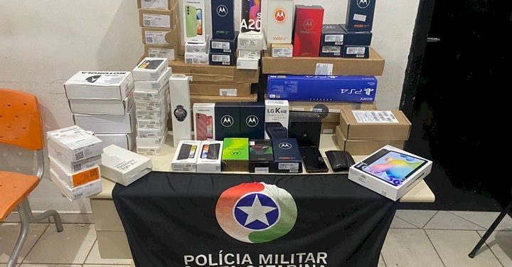 Casal é preso com grande quantidade de objetos furtados