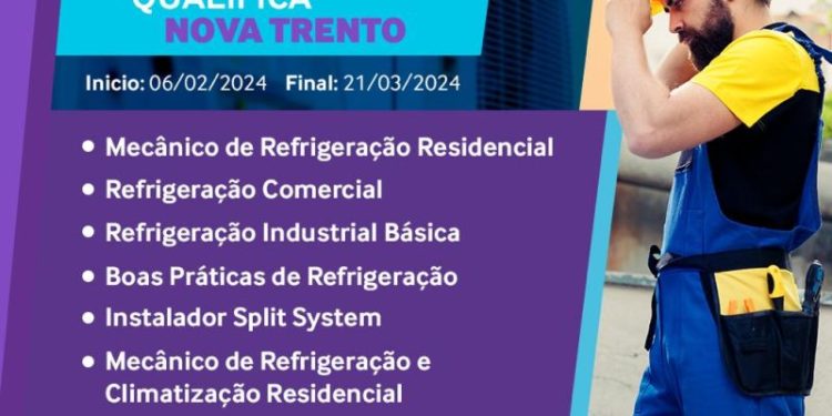 Secretaria de Assistência Social abre inscrições para curso de refrigeração em Nova Trento