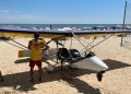 Queda de aeronave monomotor modelo ultraleve no mar em Itapema