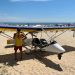 Queda de aeronave monomotor modelo ultraleve no mar em Itapema