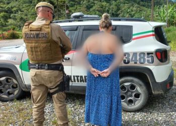 Após denúncias Policia Militar cumpre mandado de prisão no bairro Claraíba em Nova Trento