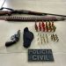 Polícia Civil encontra armas e munições durante cumprimento de mandado de busca e apreensão