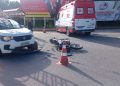 Motociclista fica ferido após acidente em Nova Trento