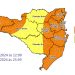 Alerta da Defesa Civil: Frente fria e calor intenso causarão temporais em Santa Catarina
