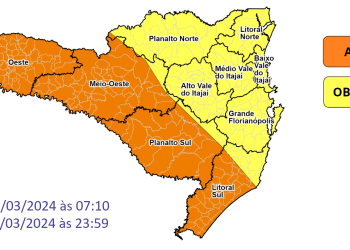Frente fria traz temporais com ventos intensos nesta quinta-feira (21)