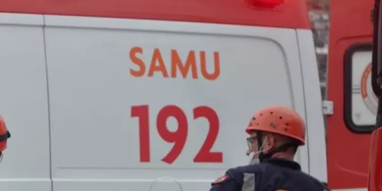 Mulher fica ferida após acidente na rua Alferes Trinta Réis em Nova Trento