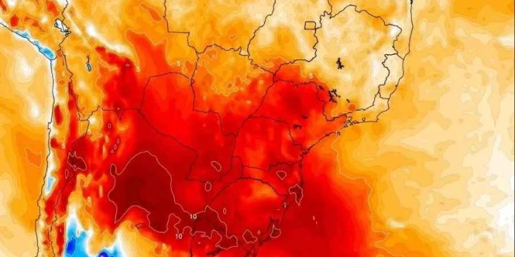 Grande calor se aproxima: Bolha de calor de 45ºC se aproxima do Brasil