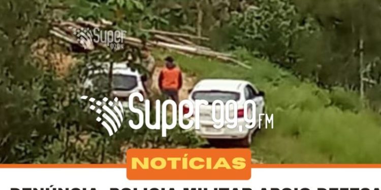 Policia Militar e Defesa Civil flagram construção irregular no Timbezinho