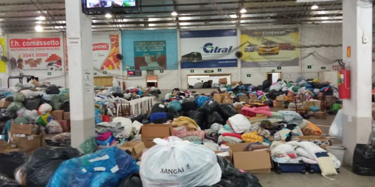 São João Batista envia mais 37 toneladas de doações para o Rio Grande do Sul
