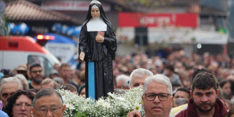 Preparativos da Festa de Santa Paulina 2024 em andamento: santuário se prepara para receber peregrinos