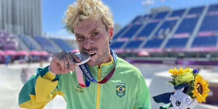 Pedro Barros, catarinense de Florianópolis, assegura vaga no skate park das Olimpíadas de Paris 2024