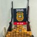 Polícia Civil prende casal por tráfico de drogas e apreende 35kg de maconha e duas armas de fogo