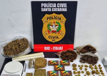 Polícia Civil prende suspeito por tráfico de drogas no bairro são Vicente em Itajaí