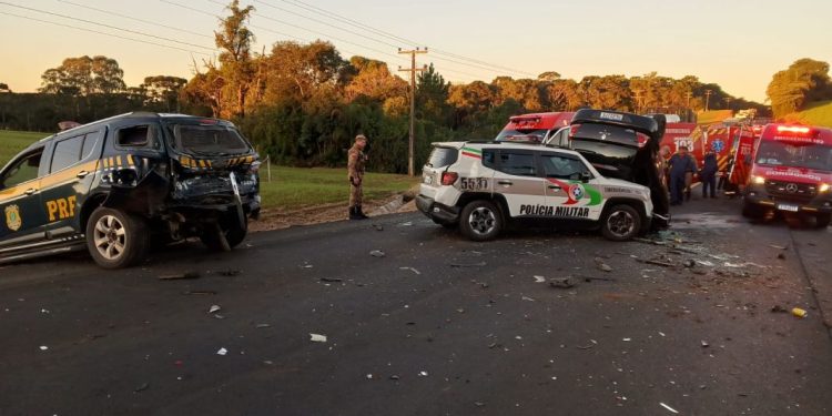 Perseguição policial termina em acidente com vítima fatal na BR 280 em Ireneópolis SC