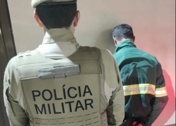 Policia Militar de Nova Trento cumpre mandado de prisão no Mato Quemado