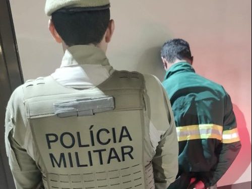 Policia Militar de Nova Trento cumpre mandado de prisão no Mato Quemado