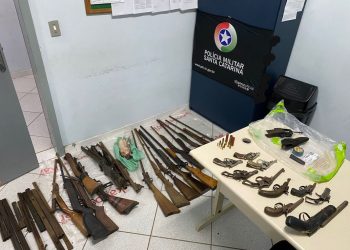 Polícia Militar e Polícia Civil flagram oficina ilegal de armas de fogo