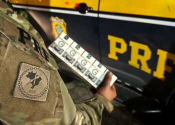 250 mil maços de cigarros paraguaios são localizados escondidos em carreta na BR-101 em Biguaçu