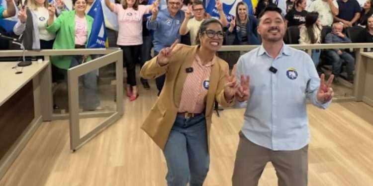 Felipe Lemos e pastora Fernanda formam chapa pura do PL em São João Batista