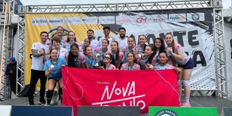 Sub-16 Nova Trento é vice na Série Ouro da Taça Paraná de Vôlei