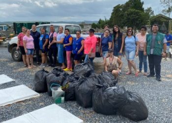 Ações contra a dengue são realizadas no Cemitério Municipal de Canelinha
