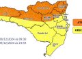 Previsão do tempo indica chuva persistente e volumosa para os próximos dias em Santa Catarina